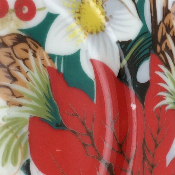 Vintage Christmas Yuletide Teacup Saucer Royal Albert Poinsettias Factory Second - Picture 10 of 10